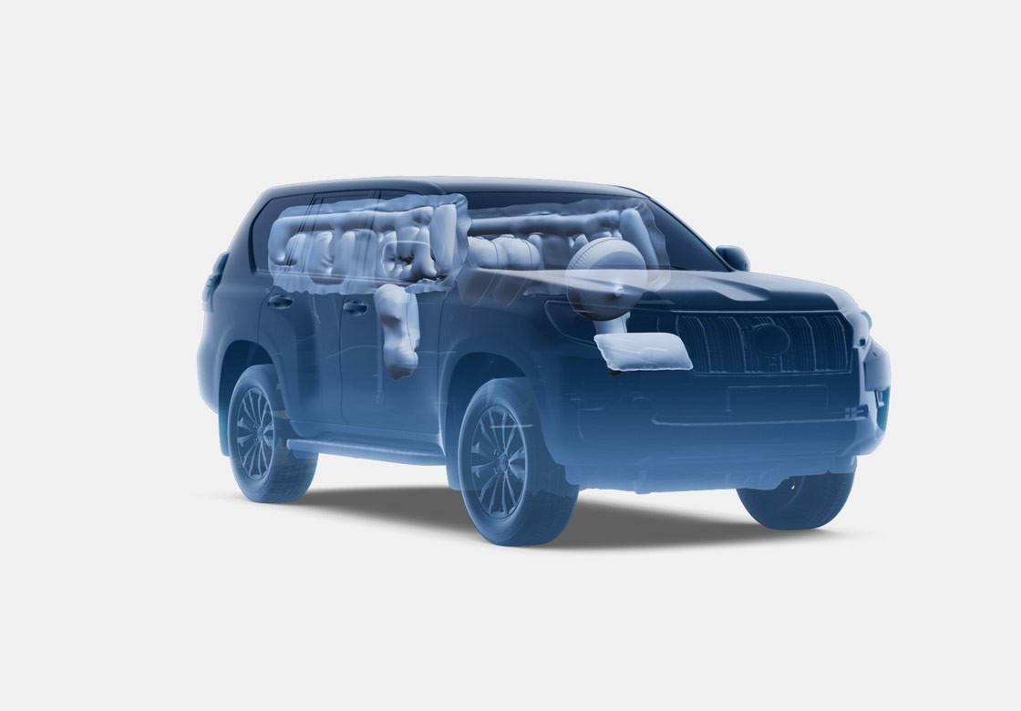 Toyota Land Cruiser Airbagy